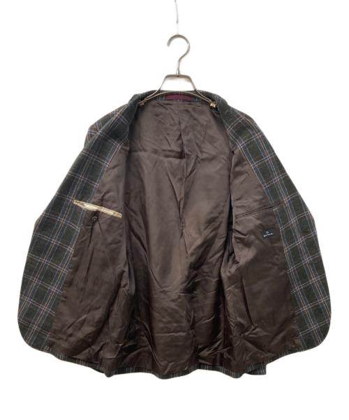 PS Paul Smith（ＰＳポールスミス）PS Paul Smith (ＰＳポールスミス) チェックテーラードジャケット ブラウン サイズ:M2の古着・服飾アイテム
