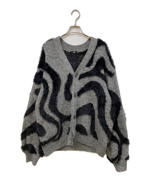 HARE（ハレ）HARE (ハレ) イソザイラインスパンコール カーディガン グレー サイズ:	SIZE Mの古着・服飾アイテム