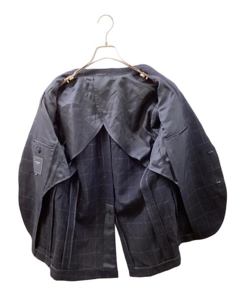 B:MING by BEAMS（ビーミングバイビームス）B:MING by BEAMS (ビーミングバイビームス) ツイードウィンドウペーン ジャケット ネイビー サイズ:SIZE 48の古着・服飾アイテム