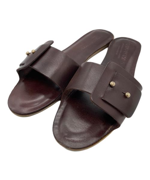 CORSO ROMA 9（コルソローマノーヴェ）CORSO ROMA 9 (コルソローマノーヴェ) フラットサンダル ブラウン サイズ:SIZE 36の古着・服飾アイテム