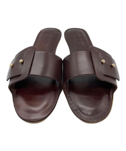 CORSO ROMA 9（コルソローマノーヴェ）CORSO ROMA 9 (コルソローマノーヴェ) フラットサンダル ブラウン サイズ:SIZE 36の古着・服飾アイテム