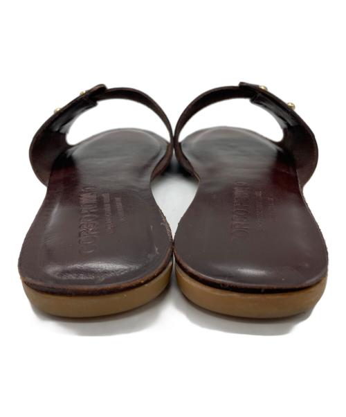 CORSO ROMA 9（コルソローマノーヴェ）CORSO ROMA 9 (コルソローマノーヴェ) フラットサンダル ブラウン サイズ:SIZE 36の古着・服飾アイテム