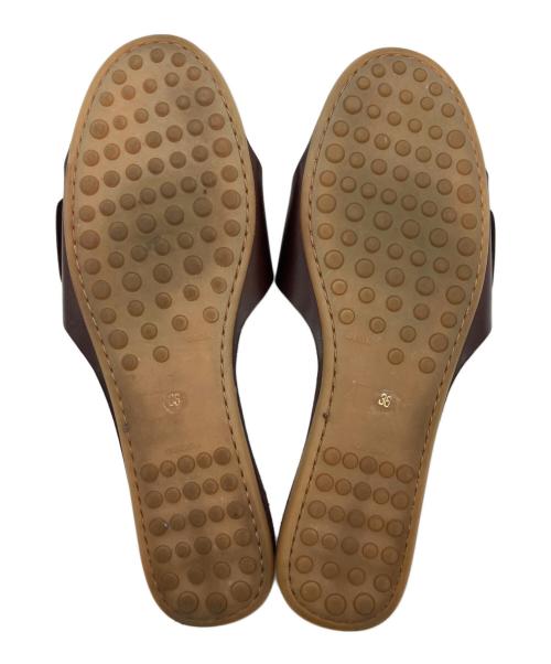 CORSO ROMA 9（コルソローマノーヴェ）CORSO ROMA 9 (コルソローマノーヴェ) フラットサンダル ブラウン サイズ:SIZE 36の古着・服飾アイテム