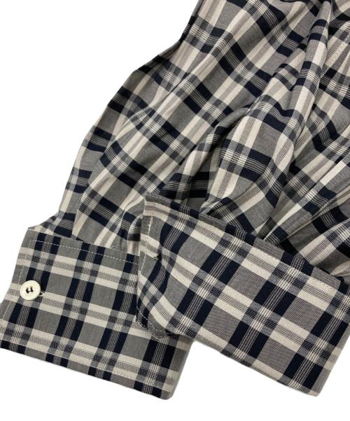 CLANE（クラネ）CLANE (クラネ) UP POCKET CHECK SHIRT ONEPIECE グレー サイズ:SIZE 0の古着・服飾アイテム