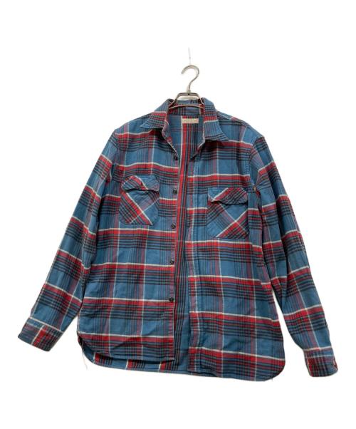 SUGAR CANE（シュガーケーン）SUGAR CANE (シュガーケーン) ネルシャツ ブルー サイズ:Mの古着・服飾アイテム
