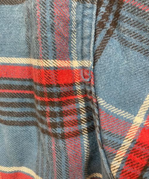 SUGAR CANE（シュガーケーン）SUGAR CANE (シュガーケーン) ネルシャツ ブルー サイズ:Mの古着・服飾アイテム