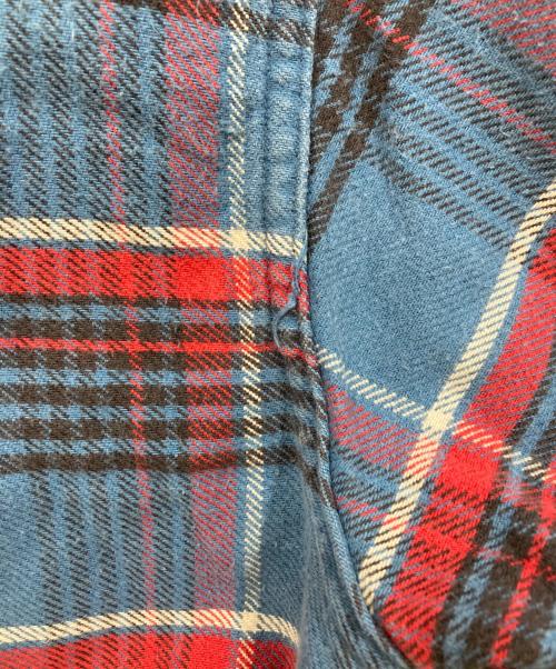 SUGAR CANE（シュガーケーン）SUGAR CANE (シュガーケーン) ネルシャツ ブルー サイズ:Mの古着・服飾アイテム