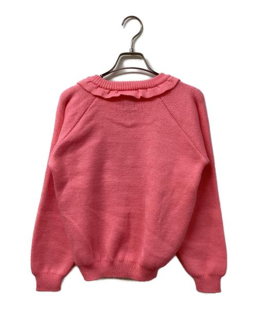 COMME des GARCONS GIRL（コムデギャルソンガール）COMME des GARCONS GIRL (コムデギャルソンガール) フリルカラーカーディガン ピンク サイズ:Mの古着・服飾アイテム
