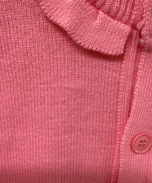 COMME des GARCONS GIRL（コムデギャルソンガール）COMME des GARCONS GIRL (コムデギャルソンガール) フリルカラーカーディガン ピンク サイズ:Mの古着・服飾アイテム