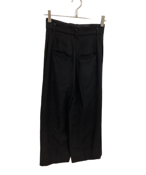 HARUNOBUMURATA（ハルノブ ムラタ）HARUNOBUMURATA (ハルノブ ムラタ) ワイドシルエットシルクトラウザー ブラック サイズ:SIZE 34の古着・服飾アイテム