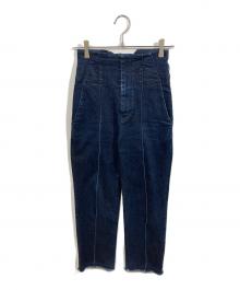 JAPAN DENIM（ジャパンデニム）の古着「ピンタックワイドストレートデニム」｜インディゴ