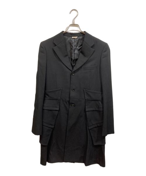 COMME des GARCONS HOMME PLUS（コムデギャルソンオムプリュス）COMME des GARCONS HOMME PLUS (コムデギャルソンオムプリュス) 甲冑コート ブラック サイズ:SIZE Mの古着・服飾アイテム