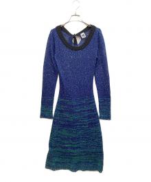 missoni（ミッソーニ）の古着「ニットワンピース」｜ネイビー