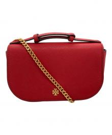 TORY BURCH（トリーバーチ）の古着「エマーソンチェーンショルダーバッグ」｜レッド