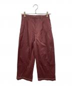 TODAYFULトゥデイフル）の古着「Satin Stitch Trousers」｜ブラウン