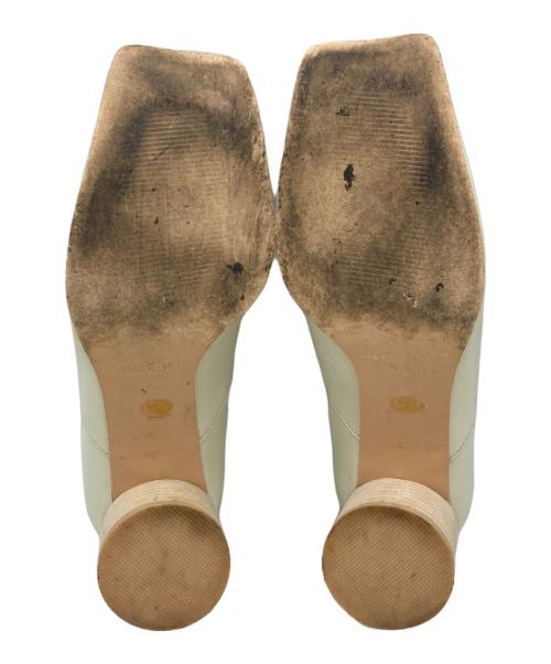 Ameri（アメリ）AMERI (アメリ) UND 2WAY SQUARE LOAFERS ベージュ サイズ:	SIZE Mの古着・服飾アイテム