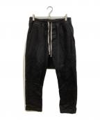 RICK OWENSリックオウエンス）の古着「DRAWSTRING LONG PANTS」｜ブラック