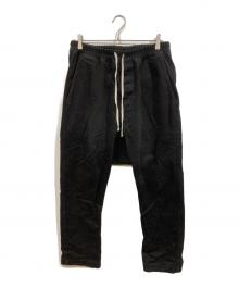 RICK OWENS（リックオウエンス）の古着「DRAWSTRING LONG PANTS」｜ブラック