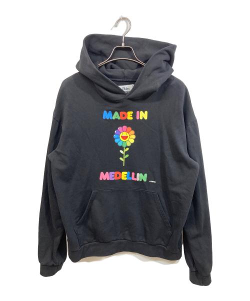 JBalvin（ジェーバルヴィン）jbalvin (ジェーバルヴィン) プリントパーカー ブラック サイズ:SIZE Mの古着・服飾アイテム