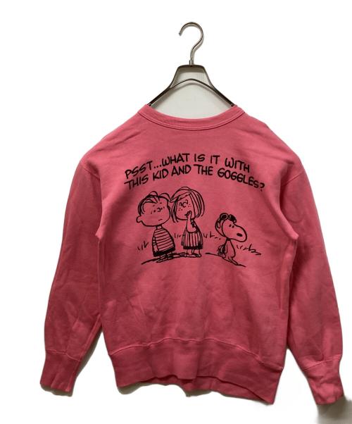 WAREHOUSE（ウエアハウス）WAREHOUSE (ウエアハウス) プリントスウェット ピンク サイズ:	SIZE Mの古着・服飾アイテム