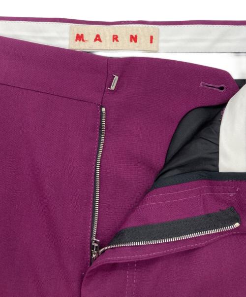 MARNI（マルニ）MARNI (マルニ) ワイドパンツ パープル サイズ:	SIZE 40の古着・服飾アイテム