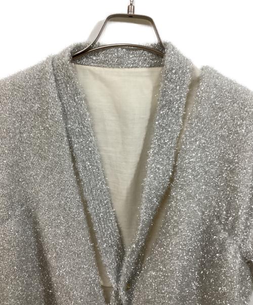 LIMI feu（リミフゥ）LIMI feu (リミフゥ) レイヤード 半袖カーディガン シルバー サイズ:SIZE Sの古着・服飾アイテム