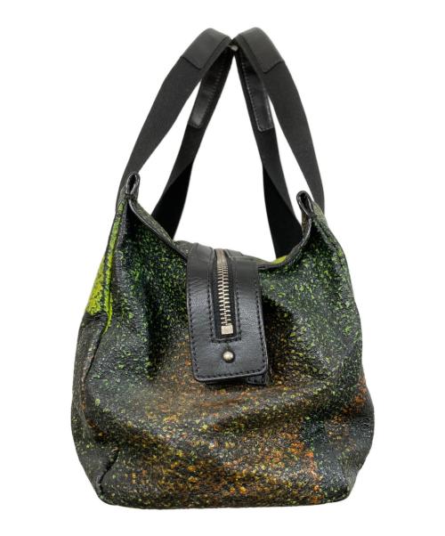Vivienne Westwood（ヴィヴィアンウエストウッド）Vivienne Westwood (ヴィヴィアンウエストウッド) ハンドバッグ ブラック×グリーンの古着・服飾アイテム