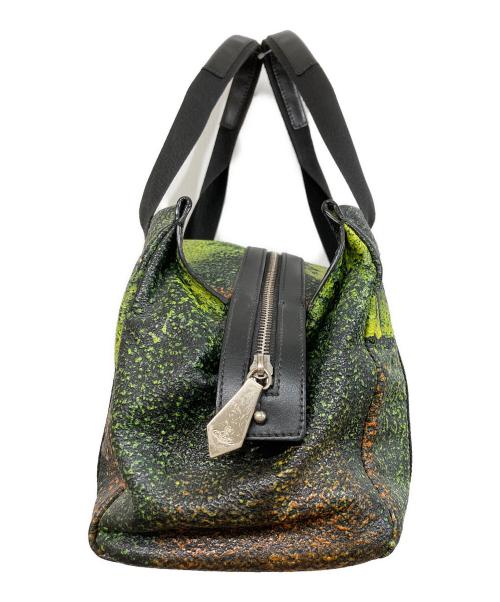 Vivienne Westwood（ヴィヴィアンウエストウッド）Vivienne Westwood (ヴィヴィアンウエストウッド) ハンドバッグ ブラック×グリーンの古着・服飾アイテム