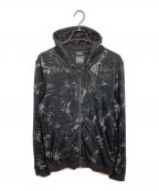 DIESELディーゼル）の古着「ジップパーカー」｜ブラック