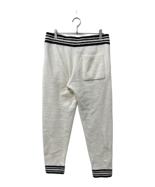 1PIU1UGUALE3 RELAX（ウノピゥウノウグァーレトレ リラックス）1PIU1UGUALE3 RELAX (ウノピゥウノウグァーレトレ リラックス) 裾ラインニットロングパンツ ホワイト サイズ:SIZE Mの古着・服飾アイテム