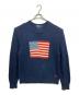 POLO RALPH LAUREN（ポロ・ラルフローレン）の古着「星条旗コットンニット」｜ネイビー