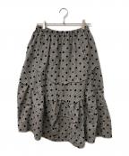 tricot COMME des GARCONSトリココムデギャルソン）の古着「ドットフリルスカート」｜グレー