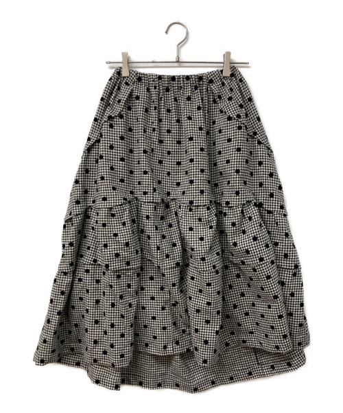tricot COMME des GARCONS（トリココムデギャルソン）tricot COMME des GARCONS (トリココムデギャルソン) ドットフリルスカート グレー サイズ:不明（実寸をご確認ください）の古着・服飾アイテム