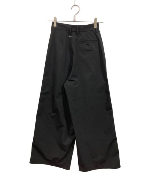 MM6 Maison Margiela（エムエムシックスメゾンマルジェラ）MM6 Maison Margiela (エムエムシックスメゾンマルジェラ) Wide flare slacks ブラック サイズ:38の古着・服飾アイテム