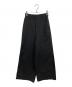 MM6 Maison Margiela（エムエムシックスメゾンマルジェラ）の古着「Wide flare slacks」｜ブラック