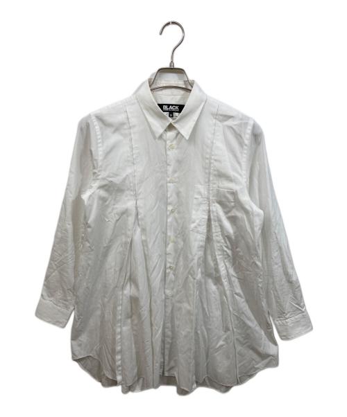 BLACK COMME des GARCONS（ブラックコムデギャルソン）BLACK COMME des GARCONS (ブラックコムデギャルソン) カットオフロング長袖シャツ ホワイト サイズ:Sの古着・服飾アイテム