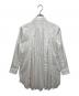 BLACK COMME des GARCONS (ブラックコムデギャルソン) カットオフロング長袖シャツ ホワイト サイズ:S：12000円