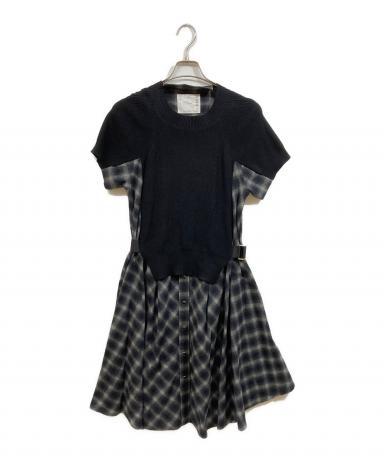 中古・古着通販】sacai (サカイ) オンブレチェックドッキング