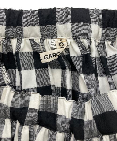COMME des GARCONS（コムデギャルソン）COMME des GARCONS (コムデギャルソン) リボン チェック シャーリング スカート グレー サイズ:Sの古着・服飾アイテム