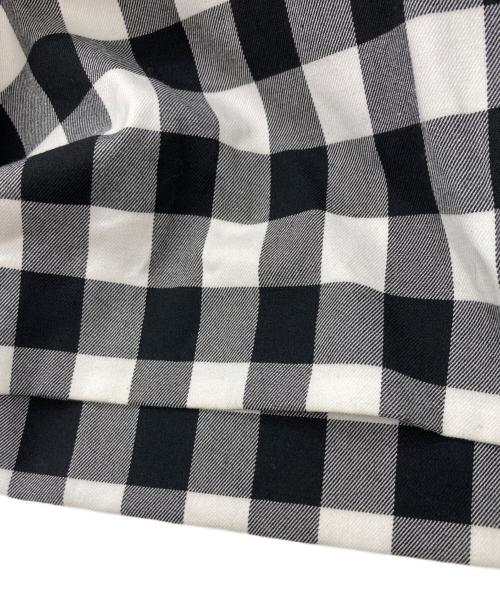 COMME des GARCONS（コムデギャルソン）COMME des GARCONS (コムデギャルソン) リボン チェック シャーリング スカート グレー サイズ:Sの古着・服飾アイテム