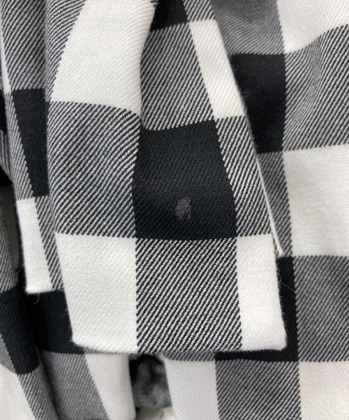 COMME des GARCONS（コムデギャルソン）COMME des GARCONS (コムデギャルソン) リボン チェック シャーリング スカート グレー サイズ:Sの古着・服飾アイテム