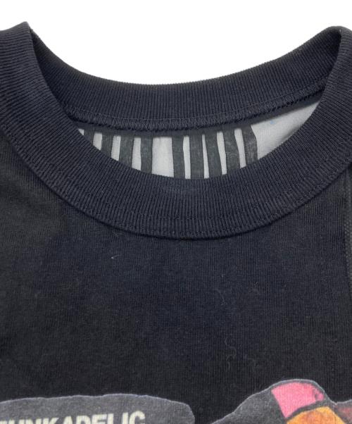 sacai（サカイ）sacai (サカイ) プリーツ加工 シフォン ドッキングクルーネック Tシャツ ブラック サイズ:SIZE 2の古着・服飾アイテム