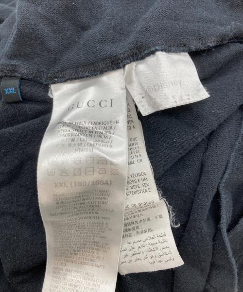 GUCCI（グッチ）GUCCI (グッチ) DISNEY (ディズニー) ドナルドプリントTシャツ ブラック サイズ:SIZE XXLの古着・服飾アイテム