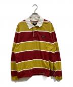 stussyステューシー）の古着「Blake Rugby」｜オレンジ×レッド