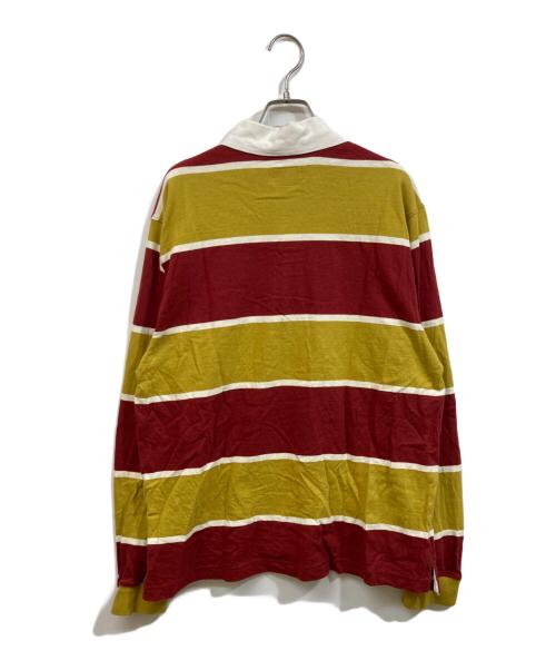 stussy（ステューシー）stussy (ステューシー) Blake Rugby オレンジ×レッド サイズ:SIZE Mの古着・服飾アイテム