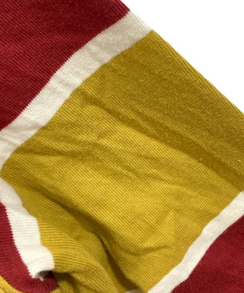 stussy（ステューシー）stussy (ステューシー) Blake Rugby オレンジ×レッド サイズ:SIZE Mの古着・服飾アイテム