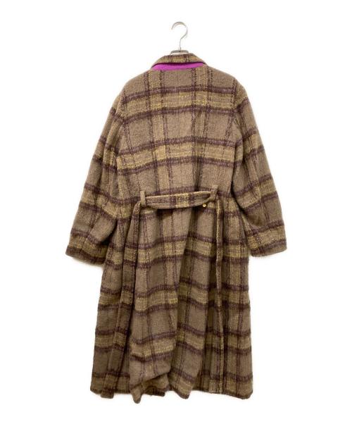 MUVEIL（ミュベール）MUVEIL (ミュベール) フラワー刺繍ロングコート ベージュ サイズ:38の古着・服飾アイテム