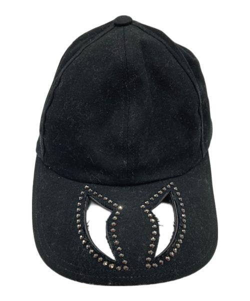 masu（エムエーエスユー）masu (エムエーエスユー) vampire capビジューキャップ ブラックの古着・服飾アイテム