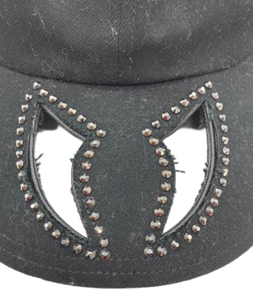 masu（エムエーエスユー）masu (エムエーエスユー) vampire capビジューキャップ ブラックの古着・服飾アイテム