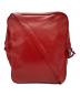 COMME des GARCONS (コムデギャルソン) フェイクレザーショルダーバッグ レッド：13000円